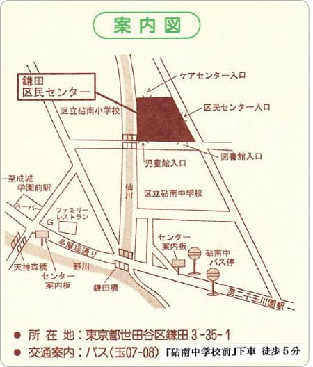 世田谷 砧(きぬた)会場MAP